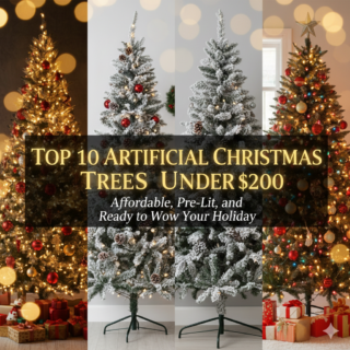 Top 10 Artificial Christmas Trees Under $200: Real Look, Better Value