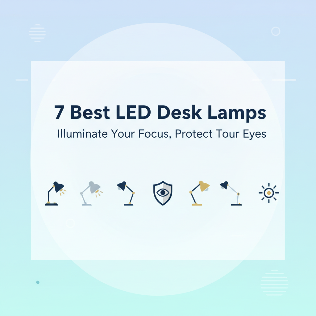 The Best LED Desk Lamps for Eye Strain: Perfect for Late-Night Work & Study Sessions