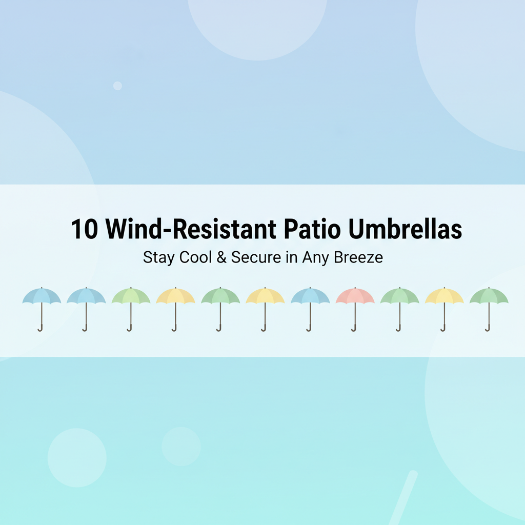 Best Wind-Resistant Patio Umbrellas for a Breezy Backyard in 2025