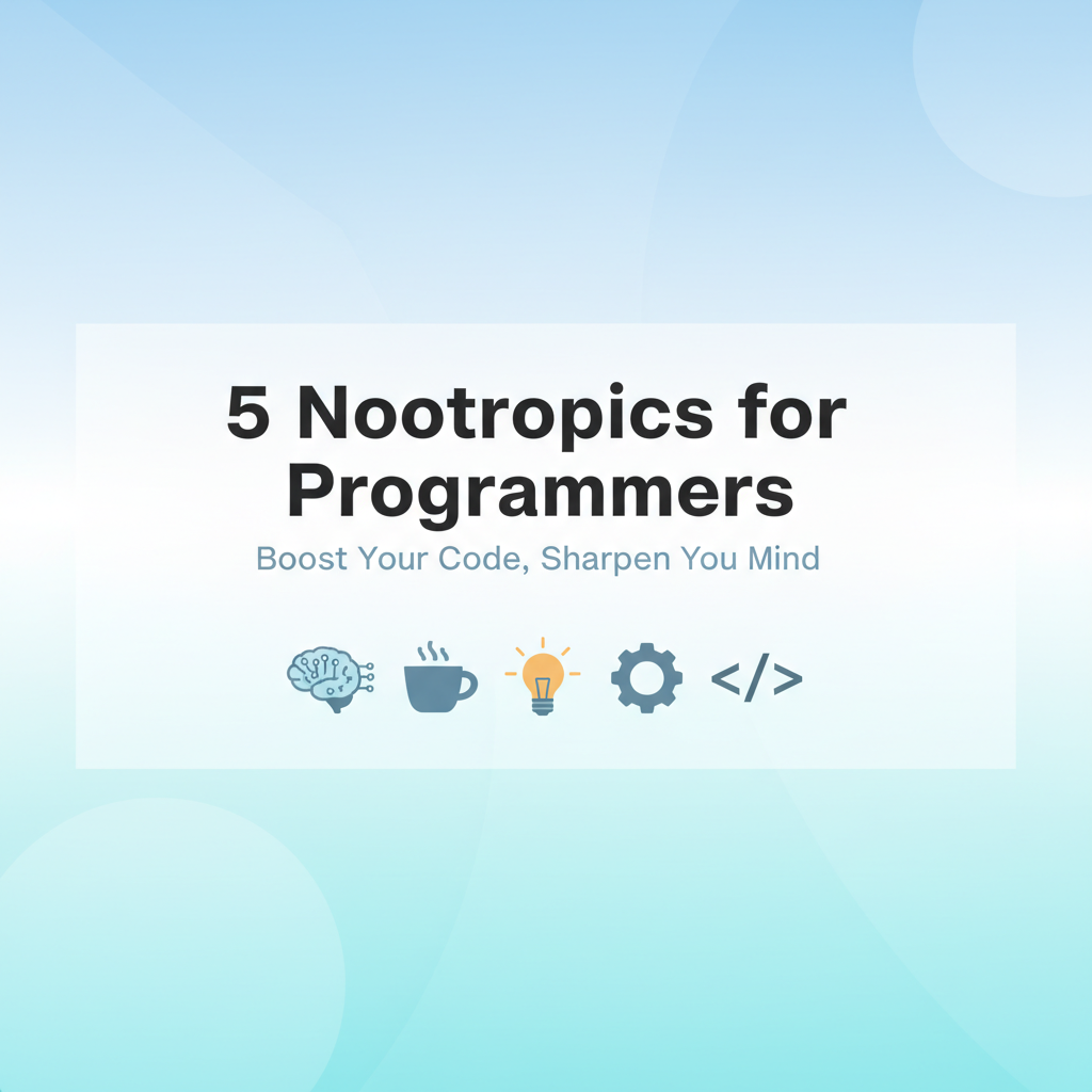 The Best Nootropics for Programmers and Coders to Improve Focus