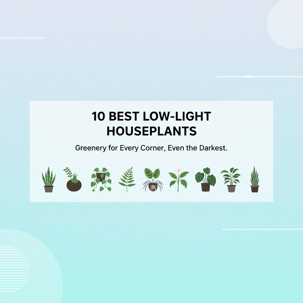 Best Low-Light Houseplants for Beginners in 2025: Thrive in Any Room