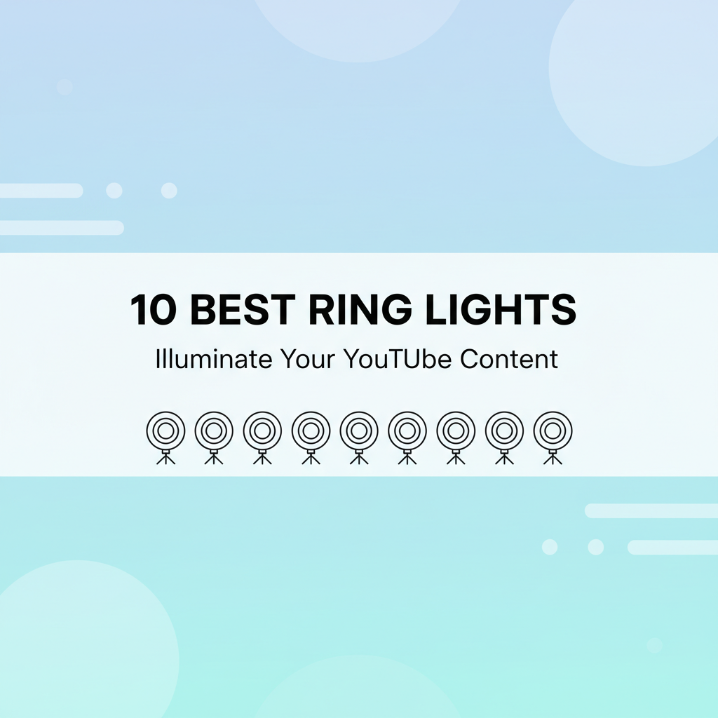 Best Ring Lights for Professional YouTube Videos in 2025