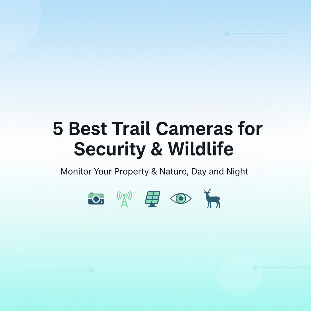 Best Trail Camera for Security & Wildlife Monitoring (Cellular & Solar Picks)