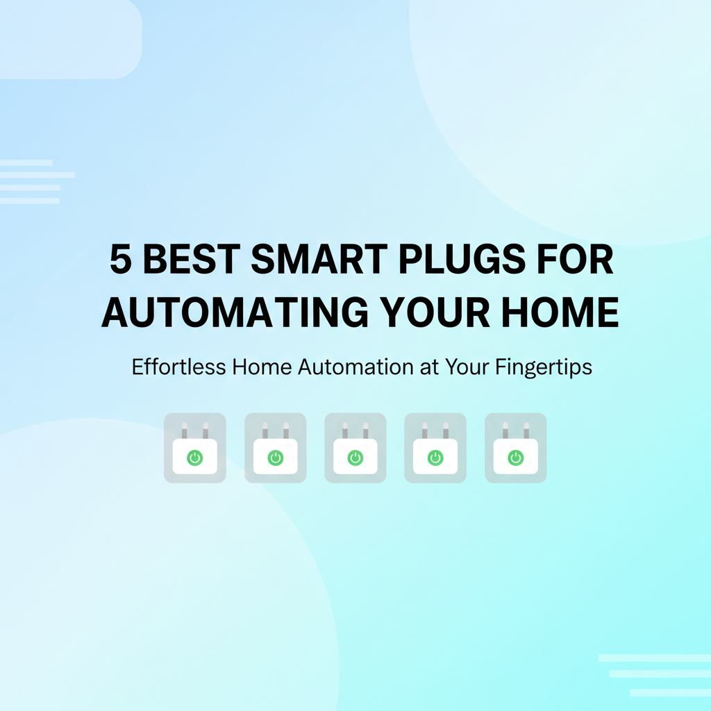 5 Best Smart Plugs for Automating Your Home in 2025