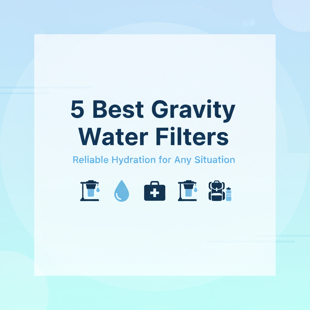 Best Gravity Water Filters for Off-Grid Living & Emergency Preparedness