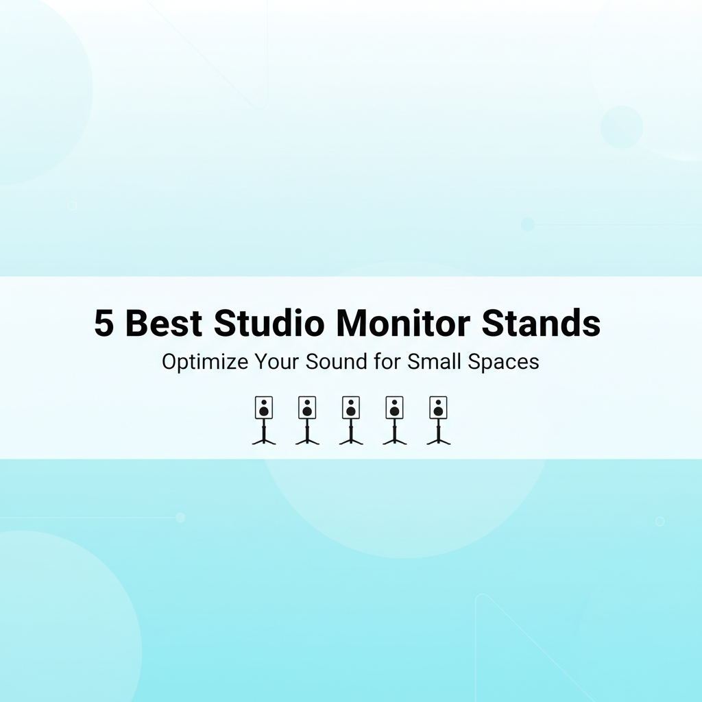 Best Studio Monitor Stands for a Small Home Studio (The 2025 Guide)
