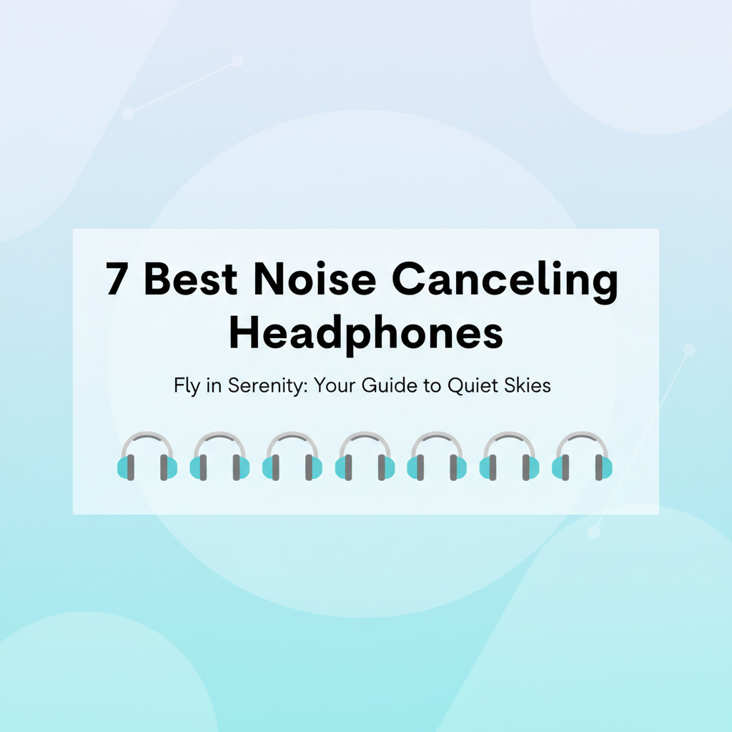 The 7 Best Noise Cancelling Headphones for Airplane Travel in 2025