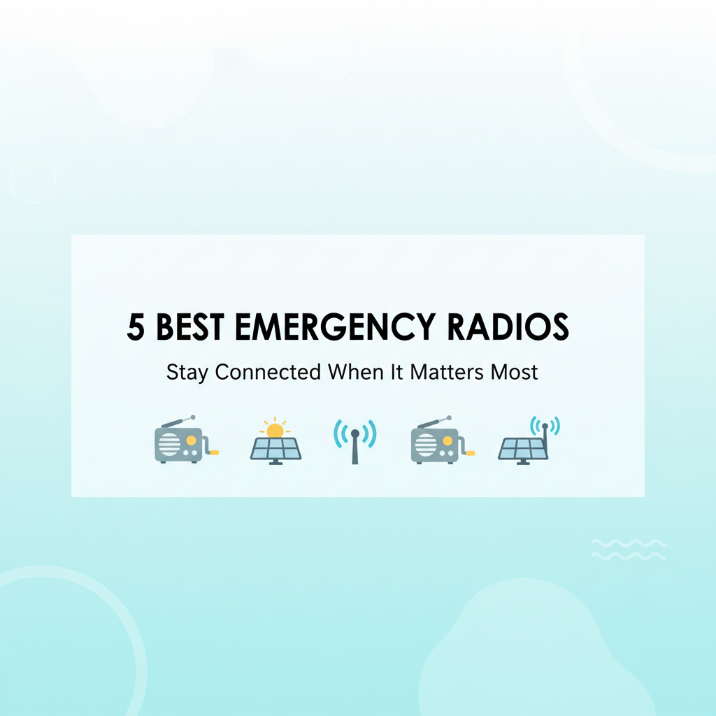 5 Best Emergency Radios for Preppers (Solar, Hand Crank & Long Range)