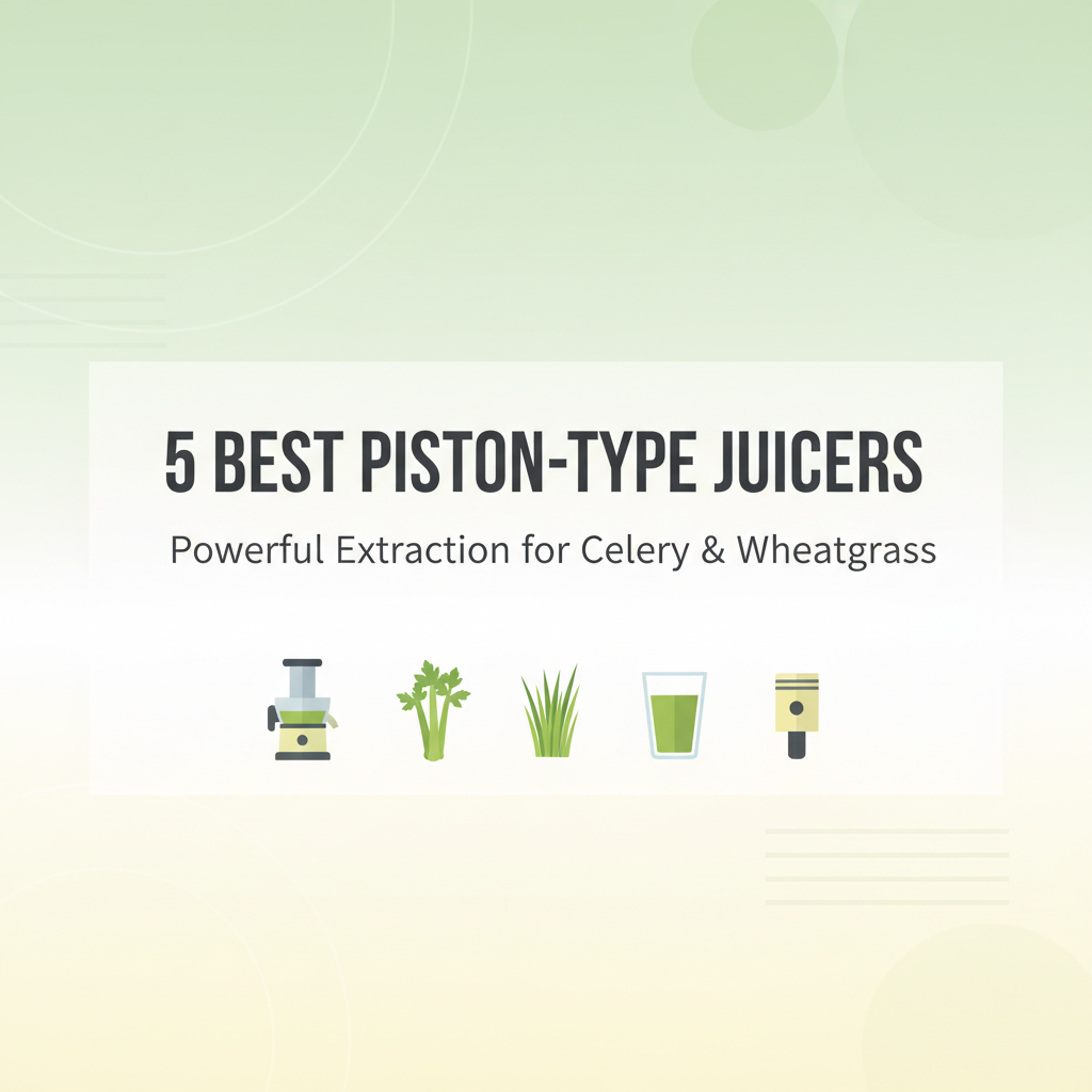 Best PISTON-TYPE JUICERS for Celery & Wheatgrass in 2025
