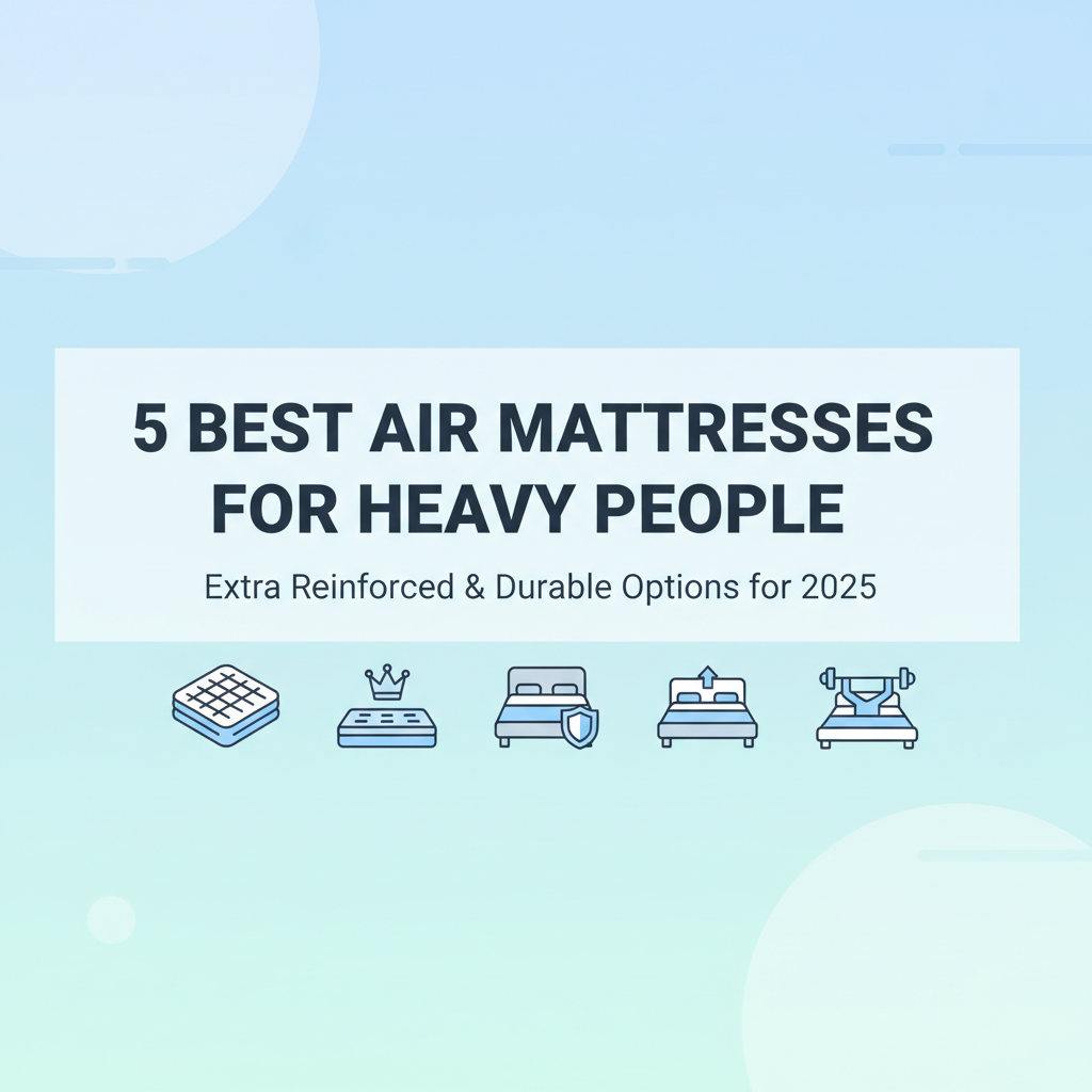 Best Air Mattress for Heavy People (400+ lbs Capacity) – Extra Reinforced & Durable 2025