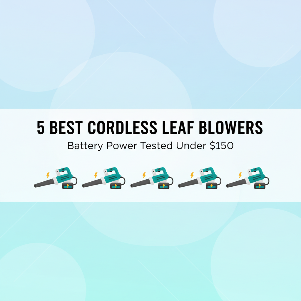 Best Cordless Leaf Blowers Under $150 (Battery Power Tested)