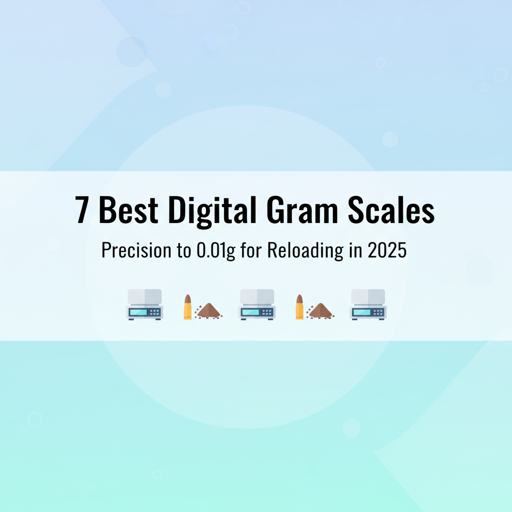 Best Digital Gram Scales for Reloading in 2025 (Precision to 0.01g)