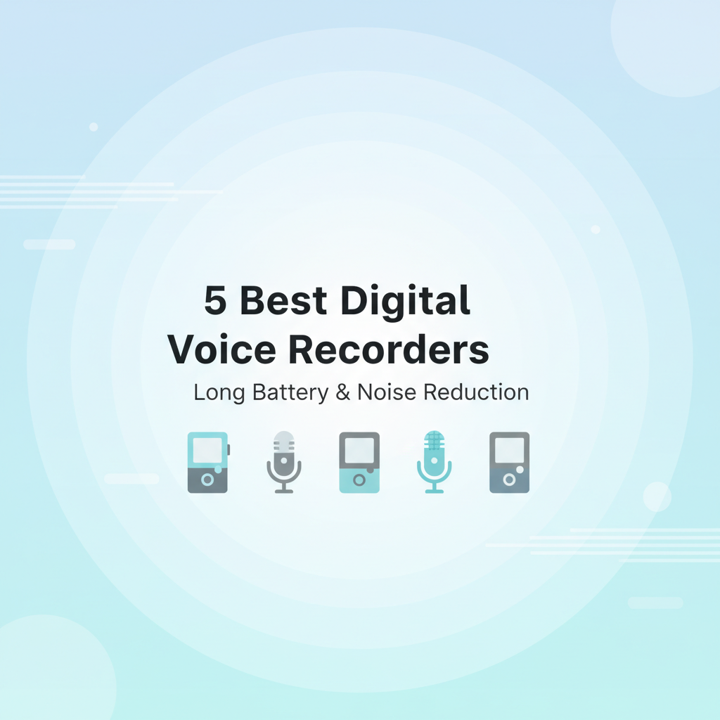 Best Digital Voice Recorders for Lectures: Long Battery & Noise Reduction