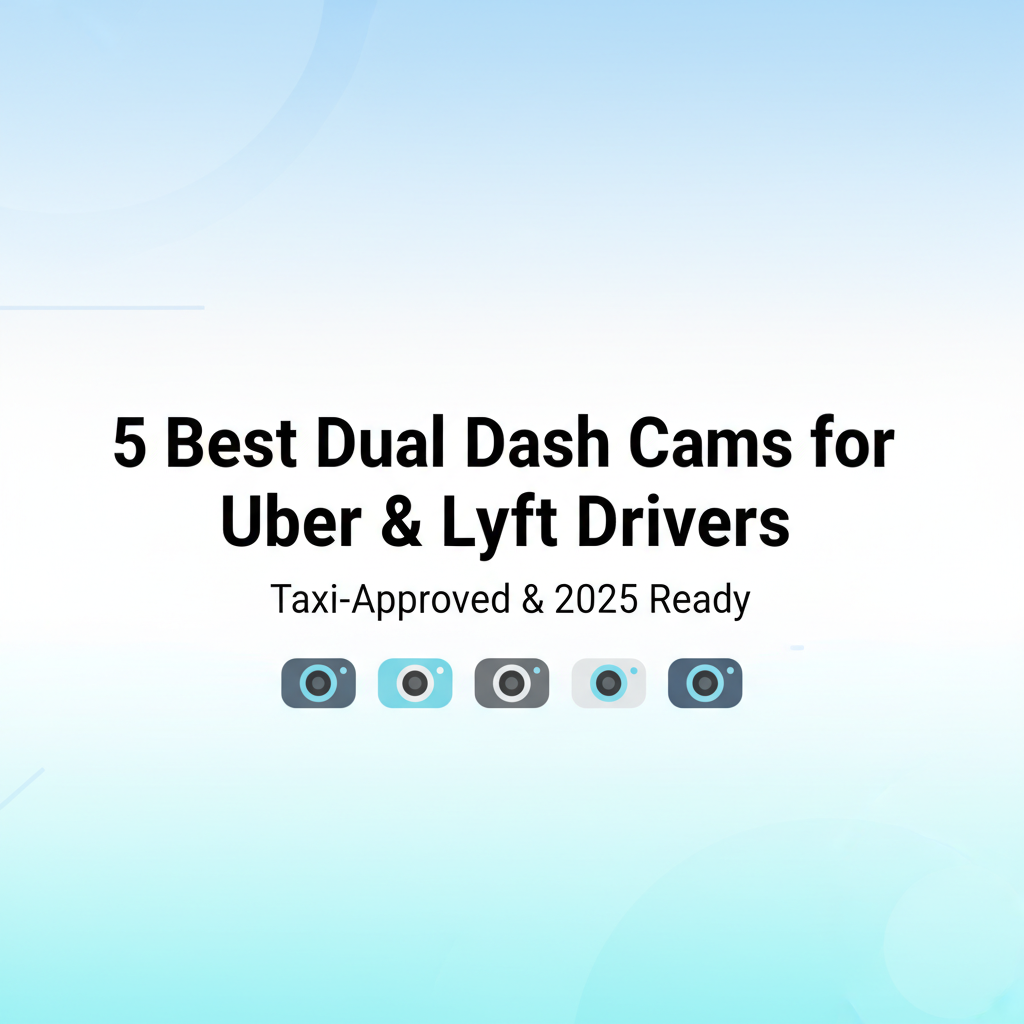 Best Dual Dash Cam for Uber & Lyft Drivers (Taxi-Approved 2025)