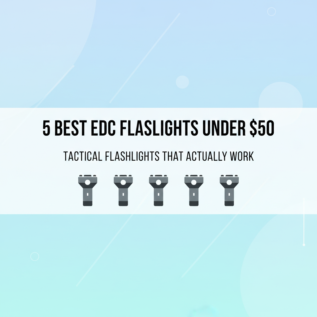Best EDC Flashlights Under $50: Tactical Flashlights That Actually Work