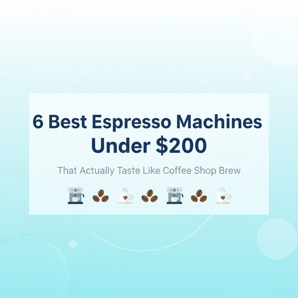 Best Espresso Machine Under $200 That Actually Tastes Like Coffee Shop Brew
