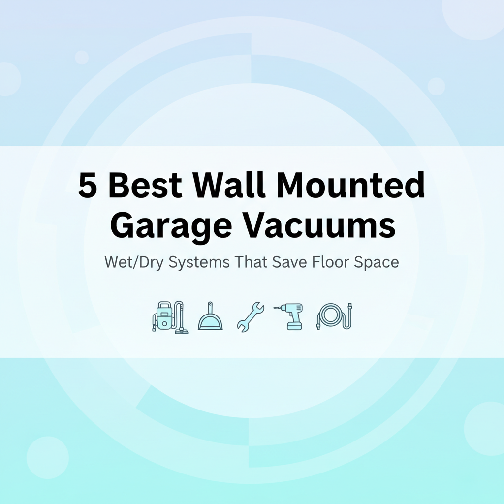 Best Garage Vacuum for Wall Mounting: Wet/Dry Systems That Save Floor Space