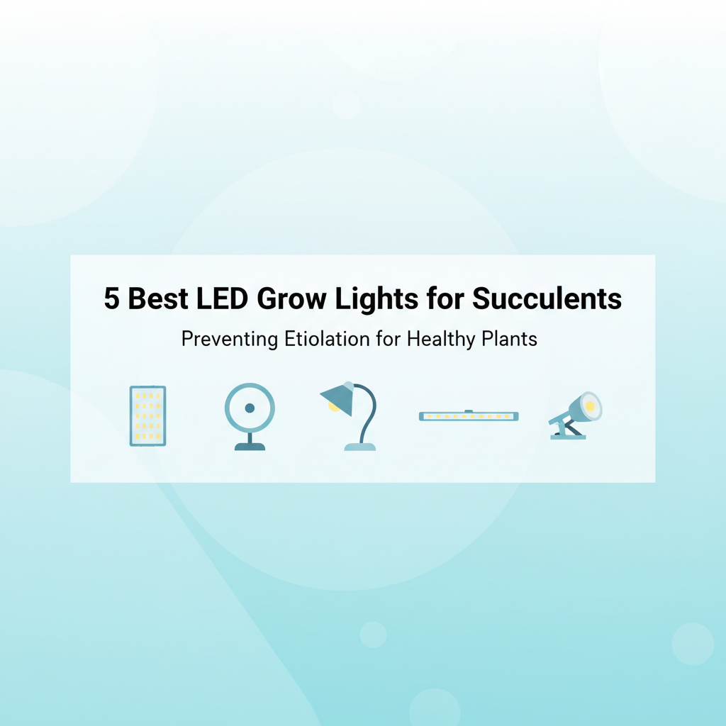 Best LED Grow Lights for Succulents & Cacti (Preventing Etiolation)