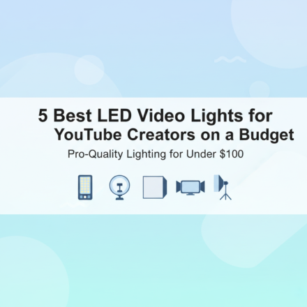 Best LED Video Lights for YouTube Creators on a Budget