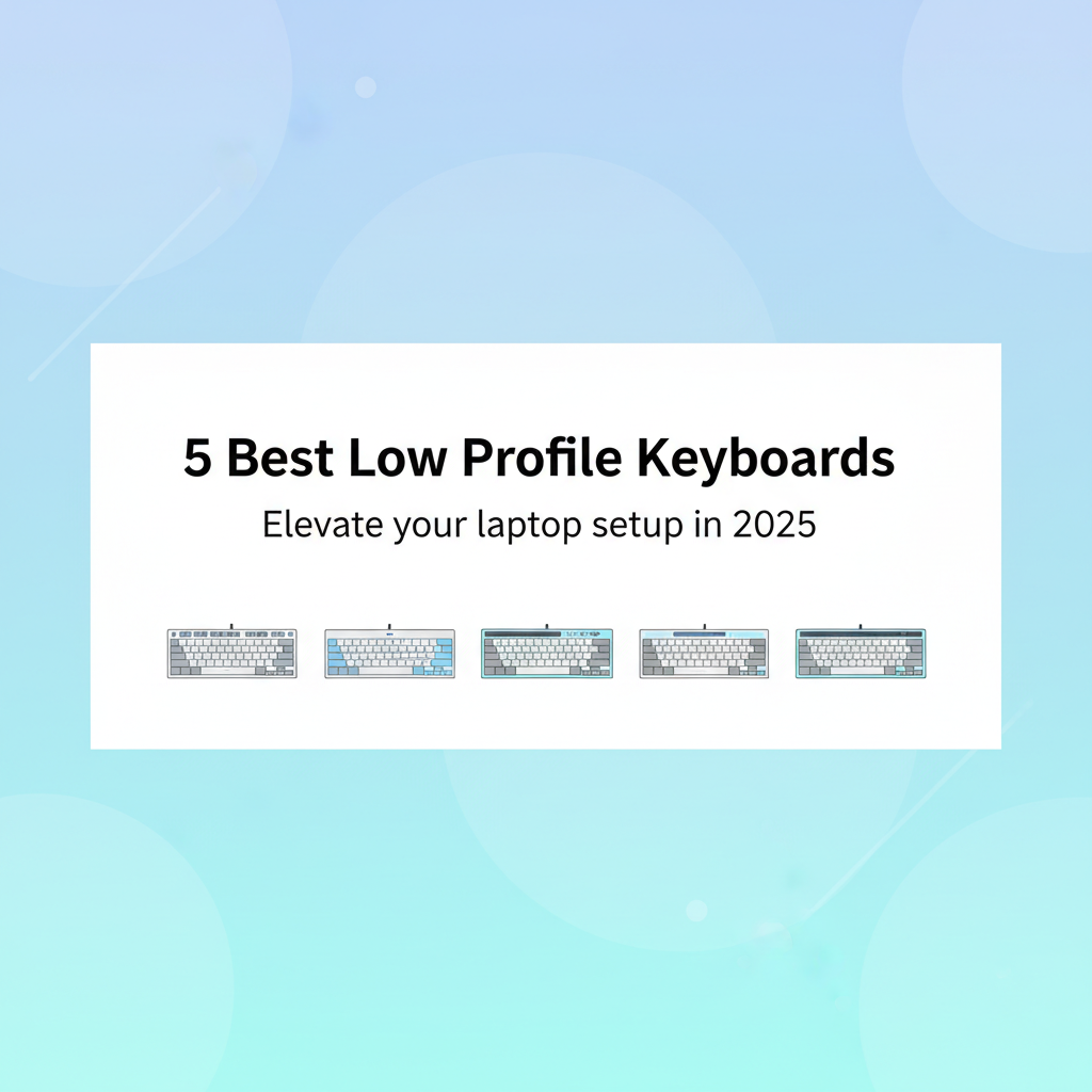 Best Low Profile Mechanical Keyboards for Laptop Stands in 2025