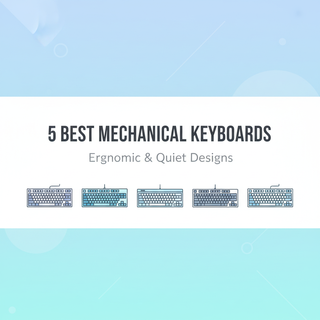 Best Mechanical Keyboards for Data Entry (Ergonomic & Quiet)