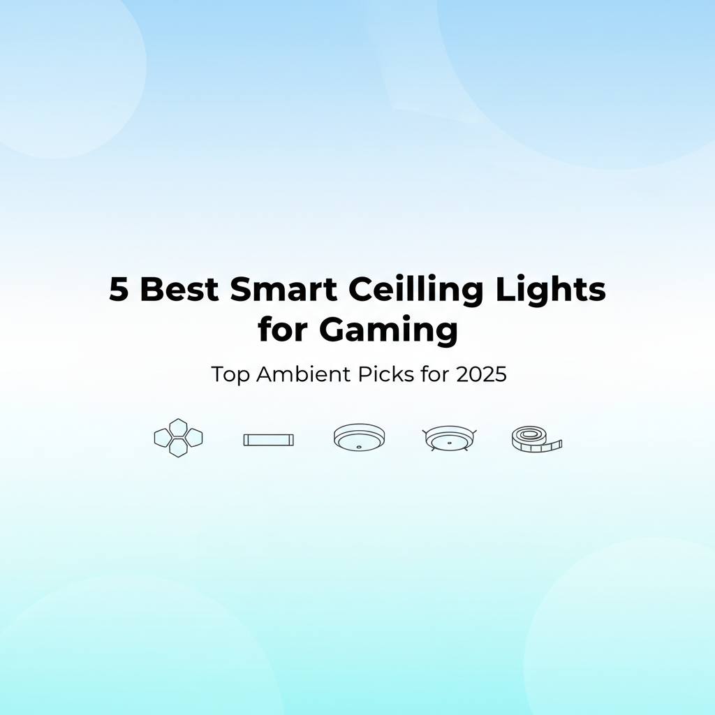 Best Smart Ceiling Lights for Gaming Room Setups in 2025