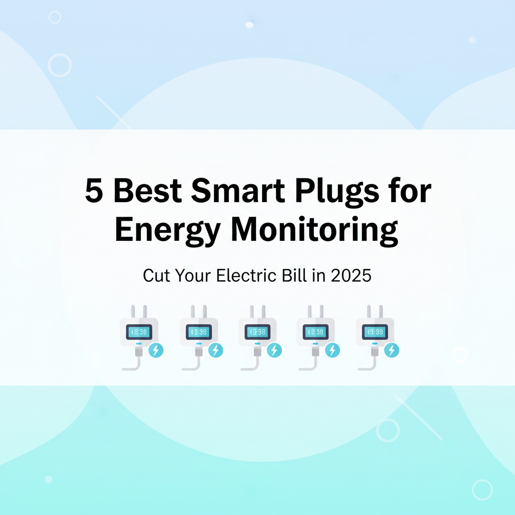 Best Smart Plugs for Energy Monitoring: Cut Your Electric Bill in 2025