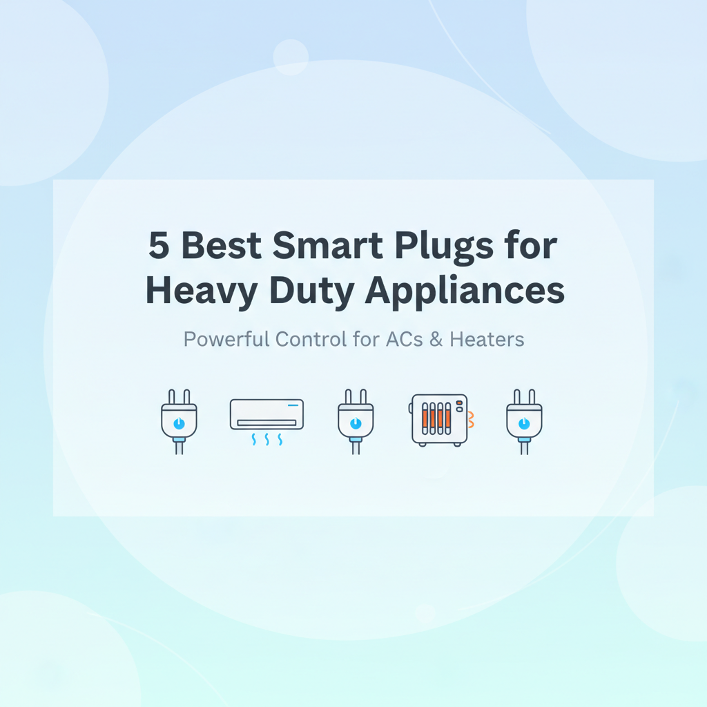 Best Smart Plugs for Heavy Duty Appliances (AC & Heaters)