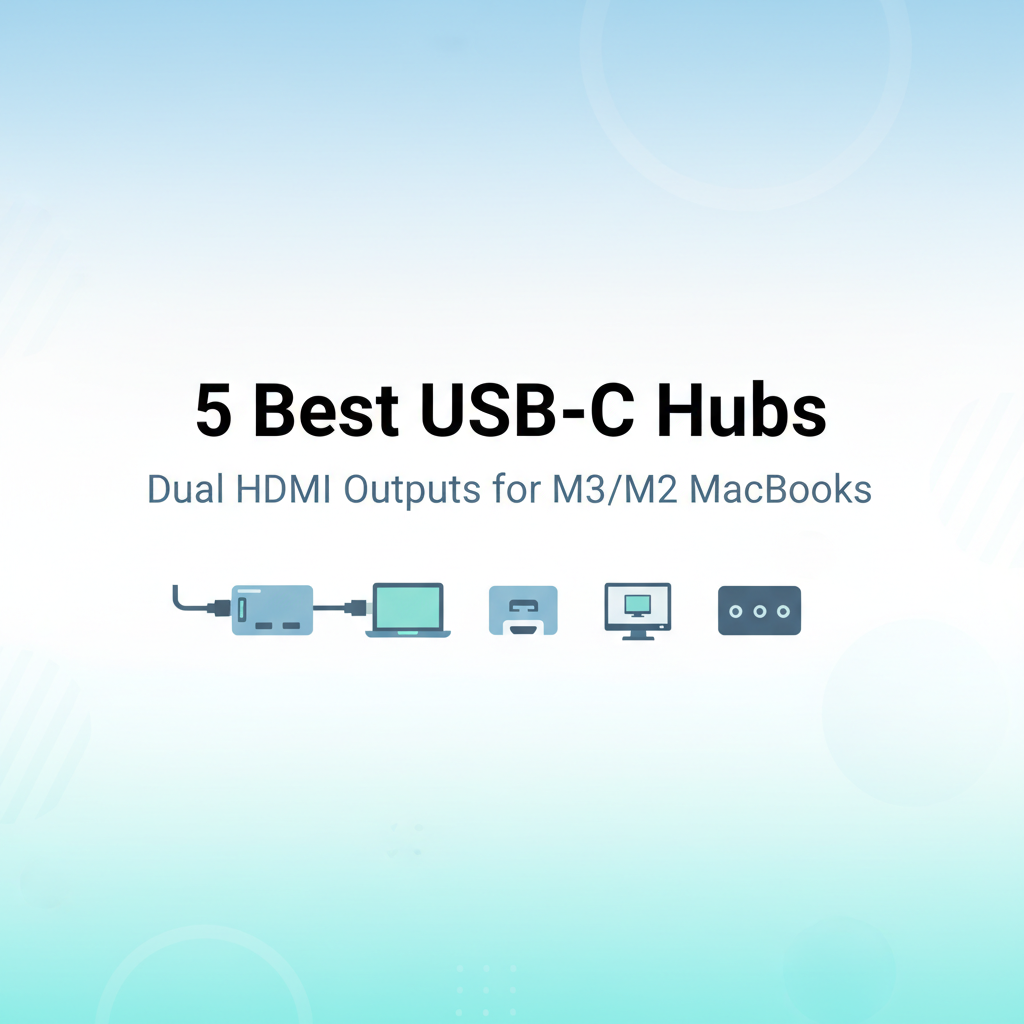 Best USB-C Hubs with Dual HDMI Outputs for M3/M2 MacBook Pro & Air