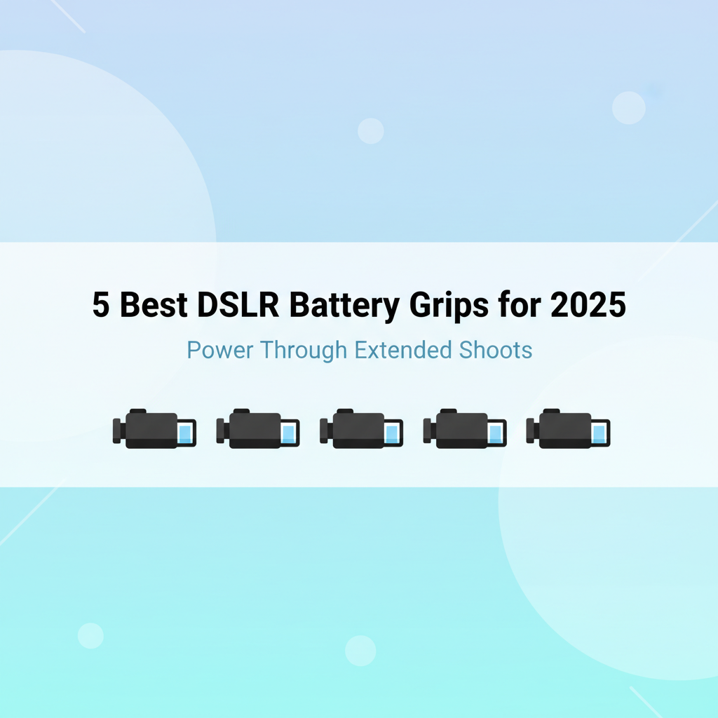 Best DSLR Battery Grips for Extended Photography Sessions in 2025