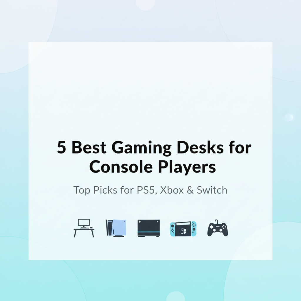 Best Gaming Desks for Console Players (PS5, Xbox & Switch) 2025