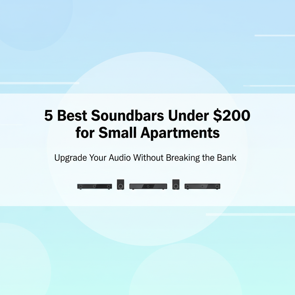 Best Soundbars Under $200 for Small Apartments (2025)