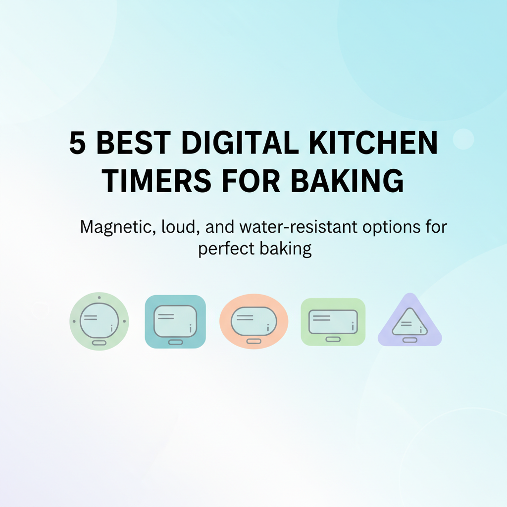 Best Digital Kitchen Timers for Baking: Magnetic, Loud, and Water-Resistant