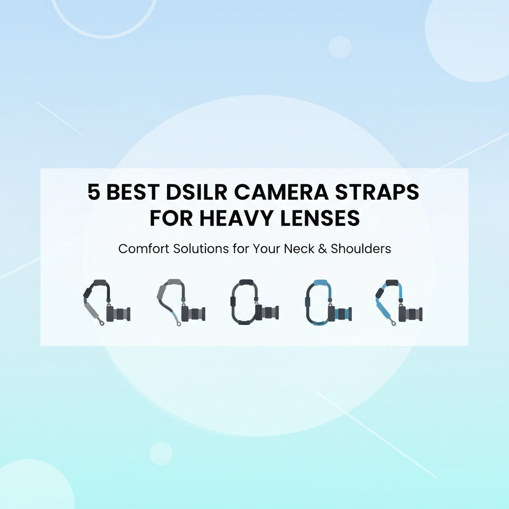 Best DSLR Camera Straps for Heavy Lenses (Neck & Shoulder Relief)
