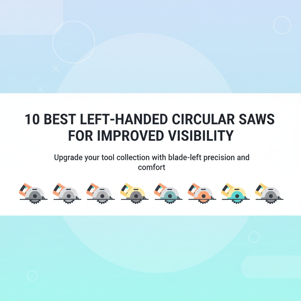 Best Left-Handed Circular Saws (Blade-Left) for Improved Visibility