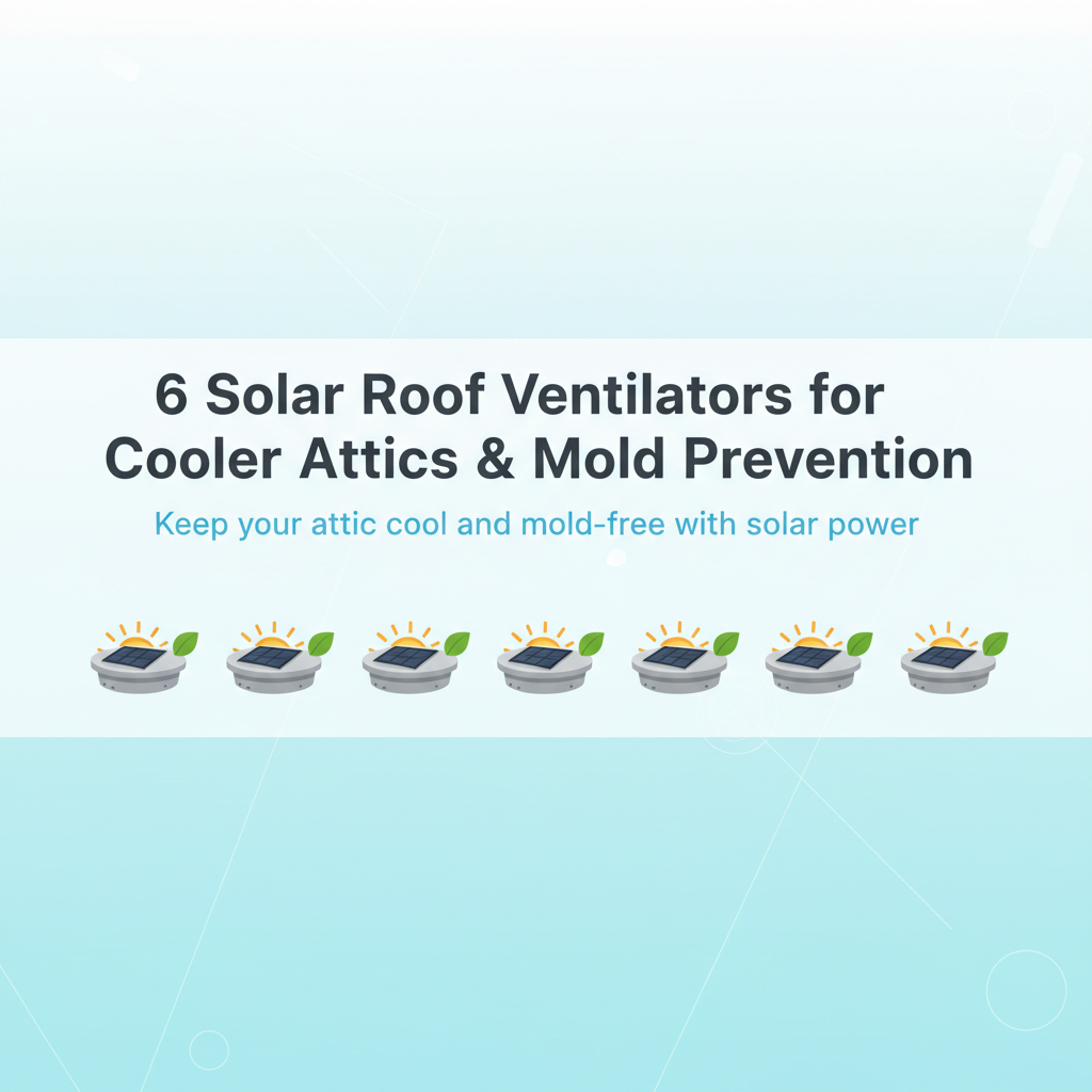Best Solar Roof Ventilators for Home Attic Cooling & Mold Prevention